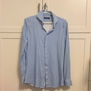 Desoto - luxury line 
Size 39 - neck 15 1/2 
Blue and white pattern